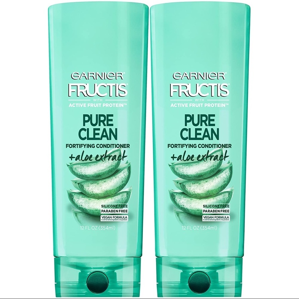 Garnier Hair Care Fructis Pure Clean Conditioner, 12 Fluid Ounce, 2 Count